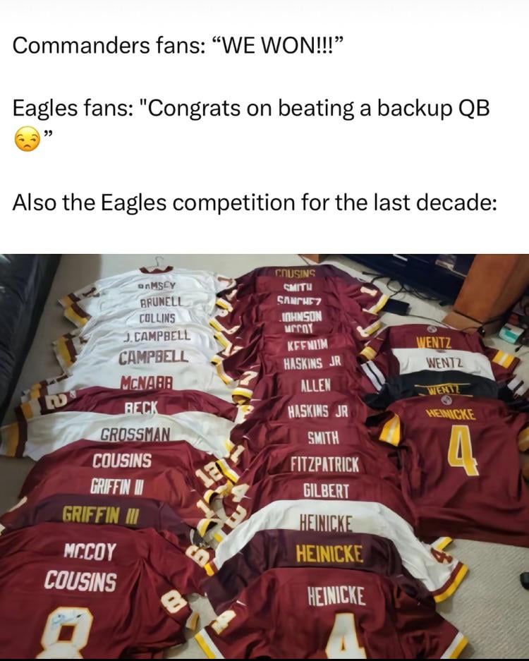 Eagles fans are the biggest sore losers.