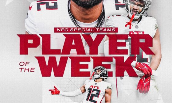 [Falcons] Your NFC Special Teams Player of the Week, KhaDarel Hodge!