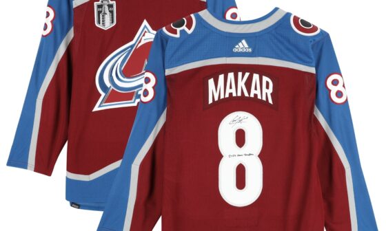 30% off Cale Makar Colorado Avalanche Autographed 2022 Stanley Cup Champions adidas Authentic Jerseys