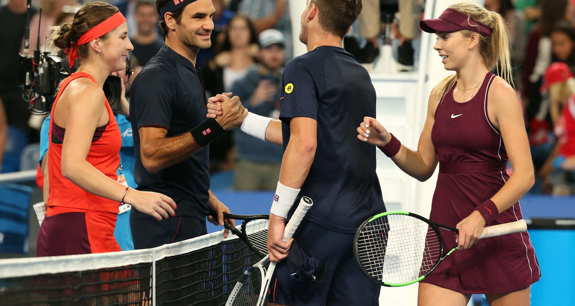 The time Katie Boulter played a match against Roger Federer and how she felt during the contest