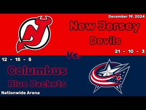 New Jersey Devils vs Columbus Blue Jackets | December 19, 2024 | All Goals