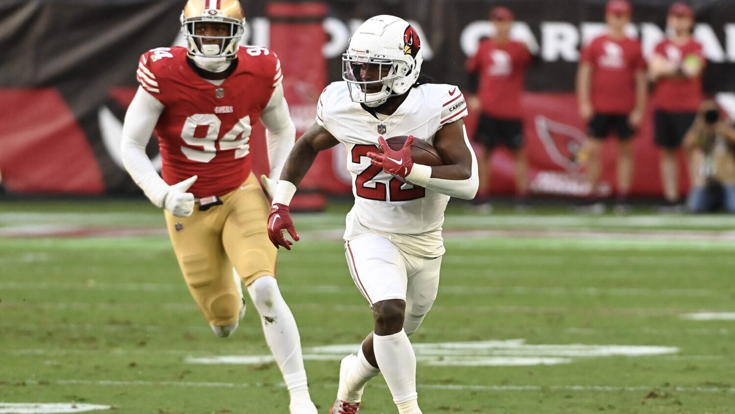 Cardinals elevate RB Michael Carter, OL Jackson Barton ahead of must-win Panthers game