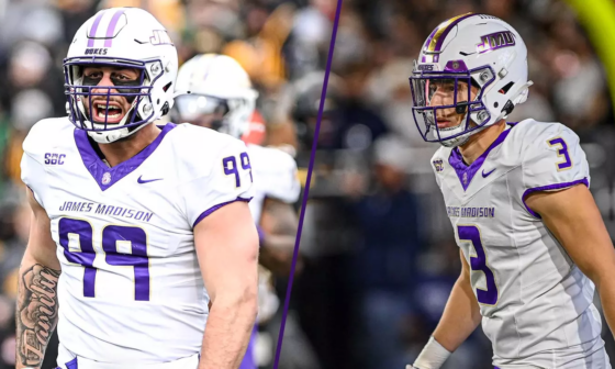 JMU’s O’Neill, Spence named College Football Network All-Americans