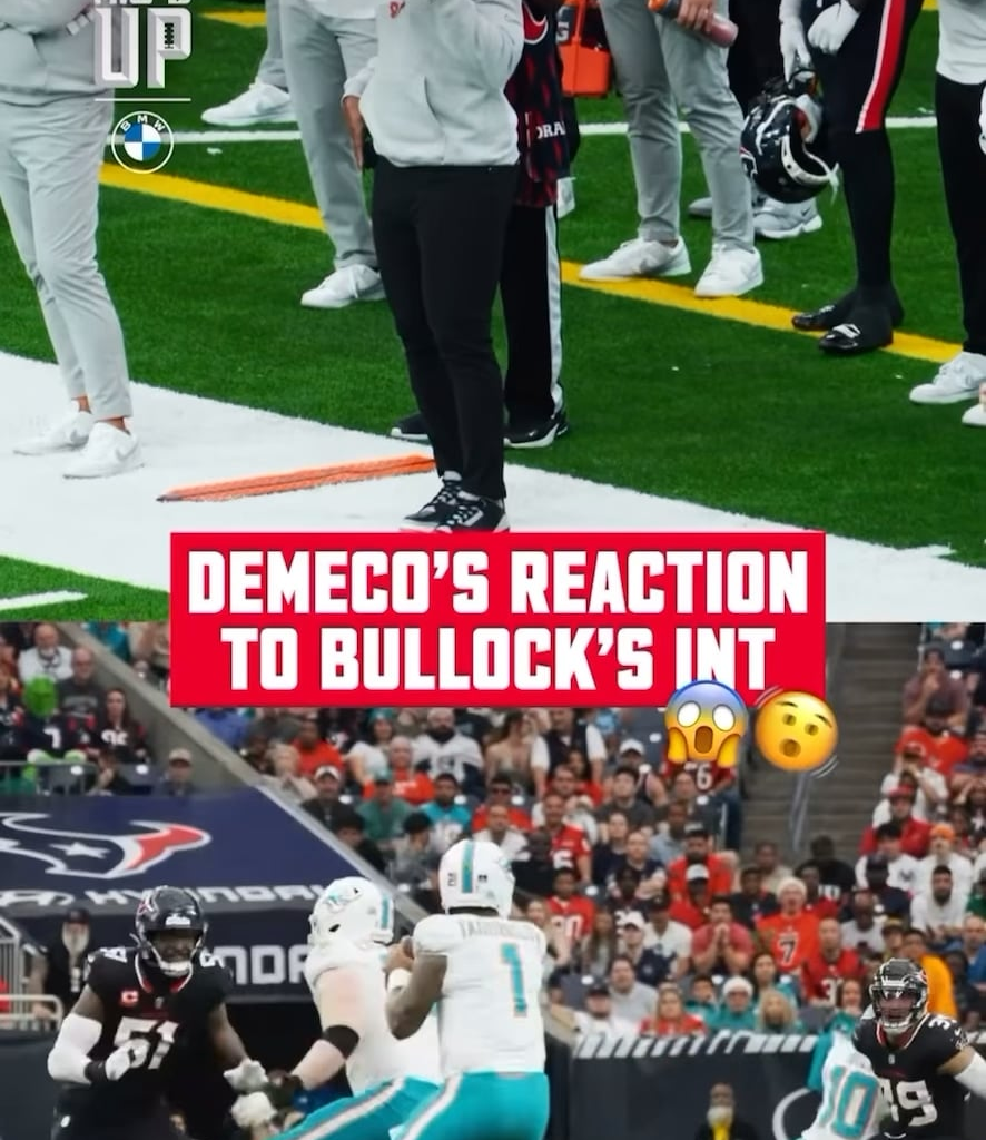 Demeco’s reaction to Bullock’s INT 🤘