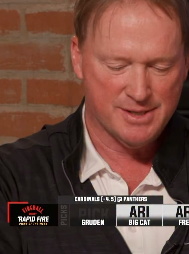 Jon Gruden “man I hate Carolina” 💀