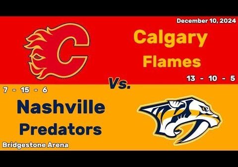 Calgary Flames vs Nashville Predators | December 10, 2024 | All Goals