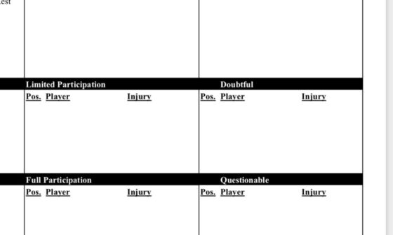 [Condotta] Seahawks with about as clean of an injury report as there could be with only three players declared out, no one else given a game designation. That means Geno Smith, Kenneth Walker III and Zach Charbonnet are all good to go