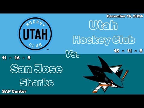 Utah Hockey Club vs San Jose Sharks | December 14, 2024 | All Goals