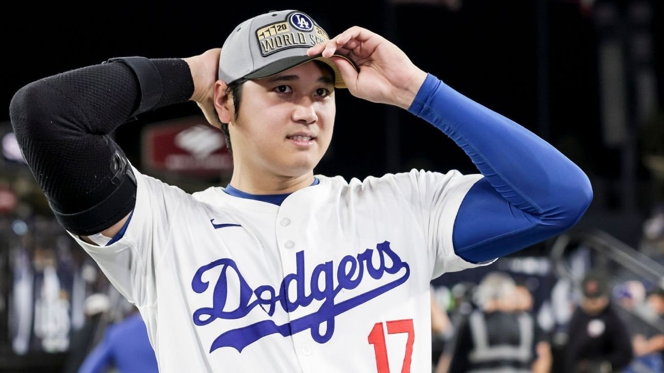 Dodgers' Shohei Ohtani wins 3rd AP Male Athlete of the Year award