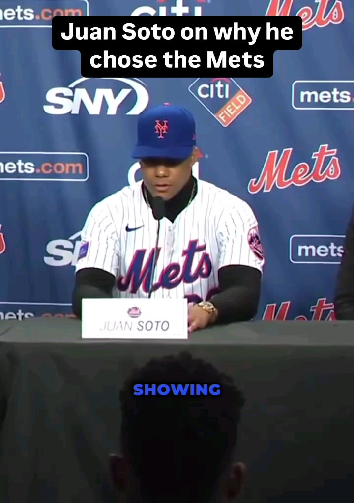 Sotos reason for going with mets.