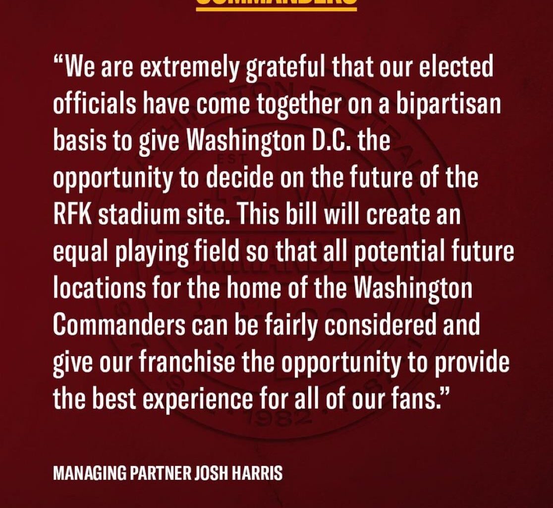 Statement from Josh Harris