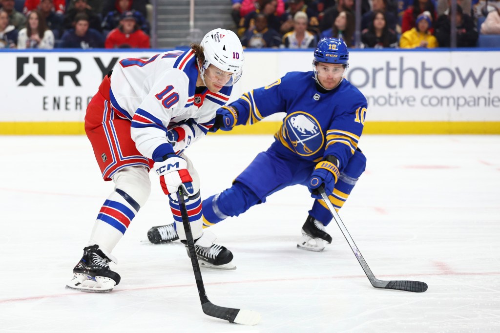 Artemi Panarin tallied an assist against the Sabres.