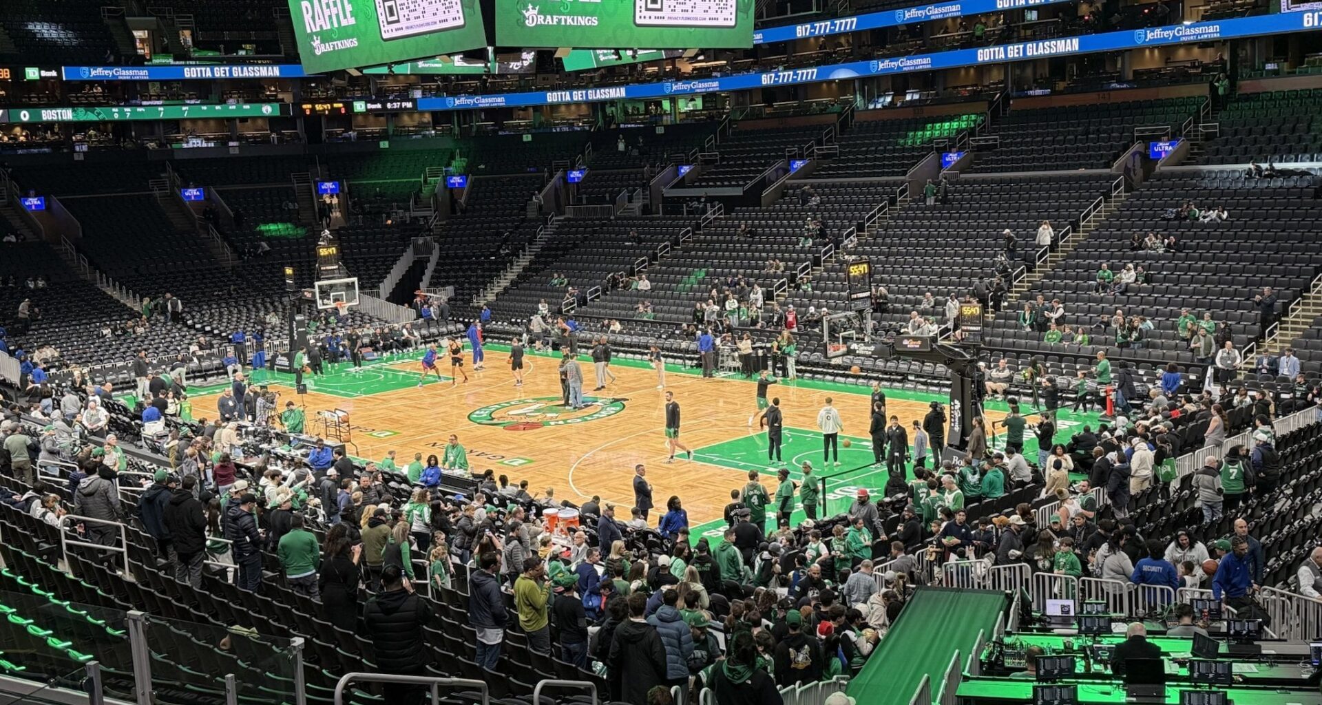 Checking in from the TD Garden! Let’s go, Celtics!