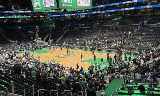 Checking in from the TD Garden! Let’s go, Celtics!