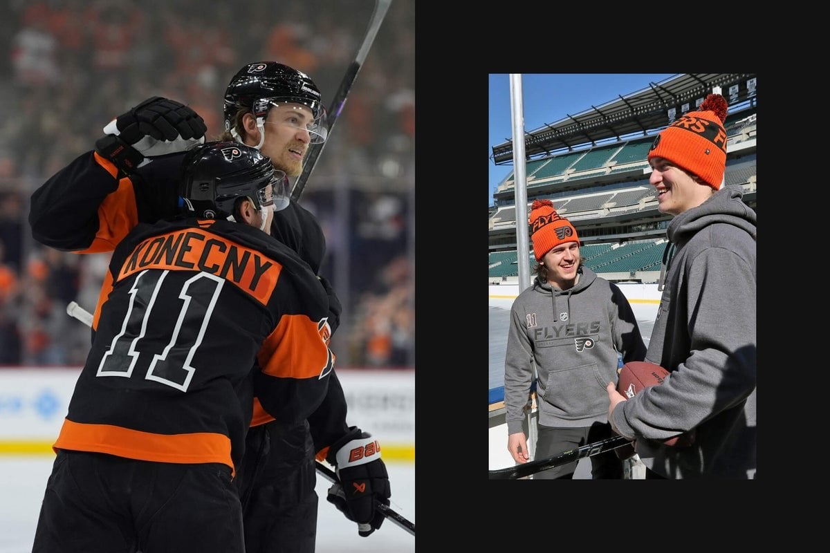 Travis Konecny, Travis Sanheim’s special friendship sets tone for Flyers