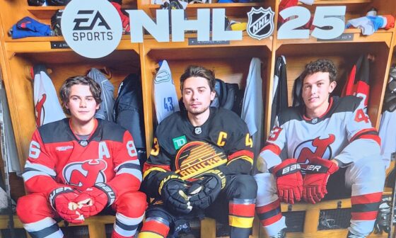 The loading screen for NHL 25 (video game)