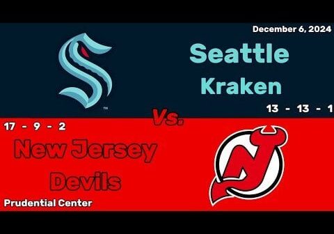 Seattle Kraken vs New Jersey Devils | December 6, 2024 | All Goals