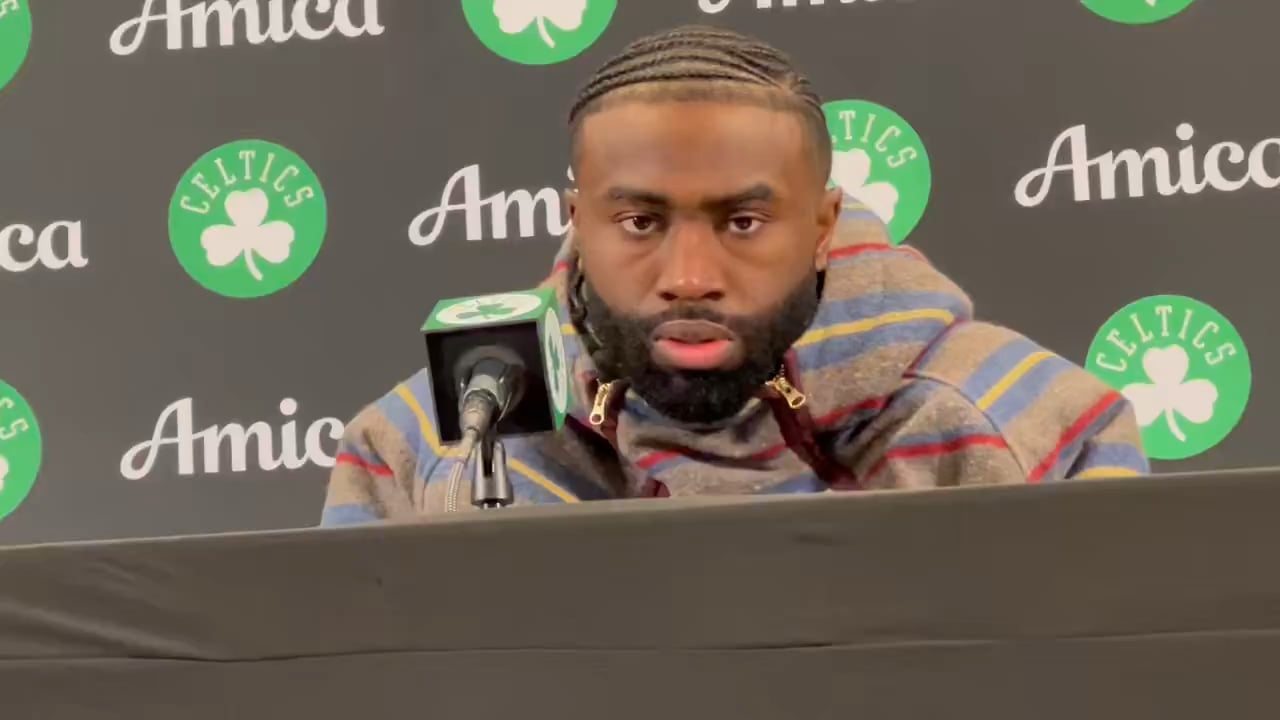 Jaylen on why he got a tech: “telling the refs the 1 on Joe was for no reason”