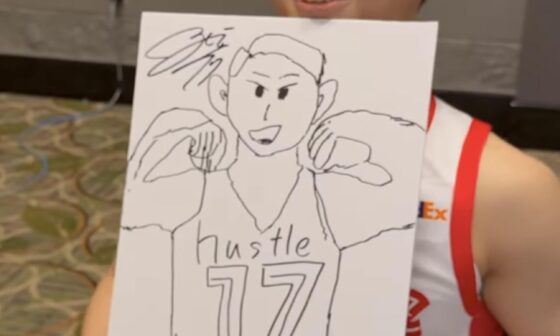 Yuki drew himself a portrait