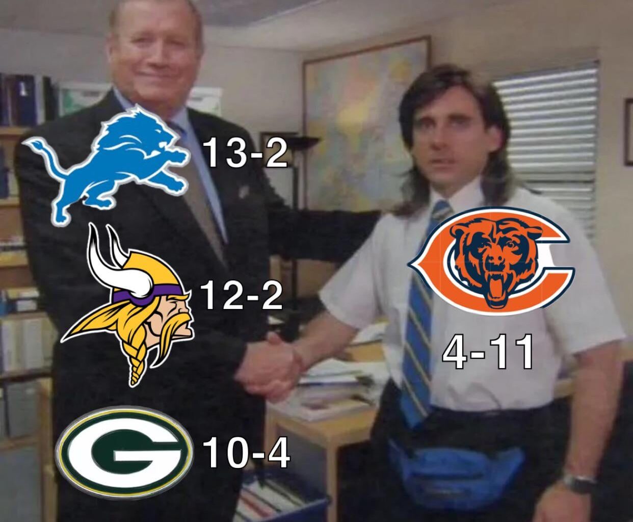 “How did so many NFC north teams make the playoffs?” my brother in Christ