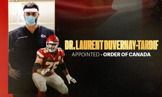 [NFL Canada] Congratulations to Dr. Laurent Duvernay-Tardif on being appointed to the Order of Canada