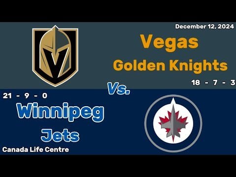 Vegas Golden Knights vs Winnipeg Jets | December 12, 2024 | All Goals