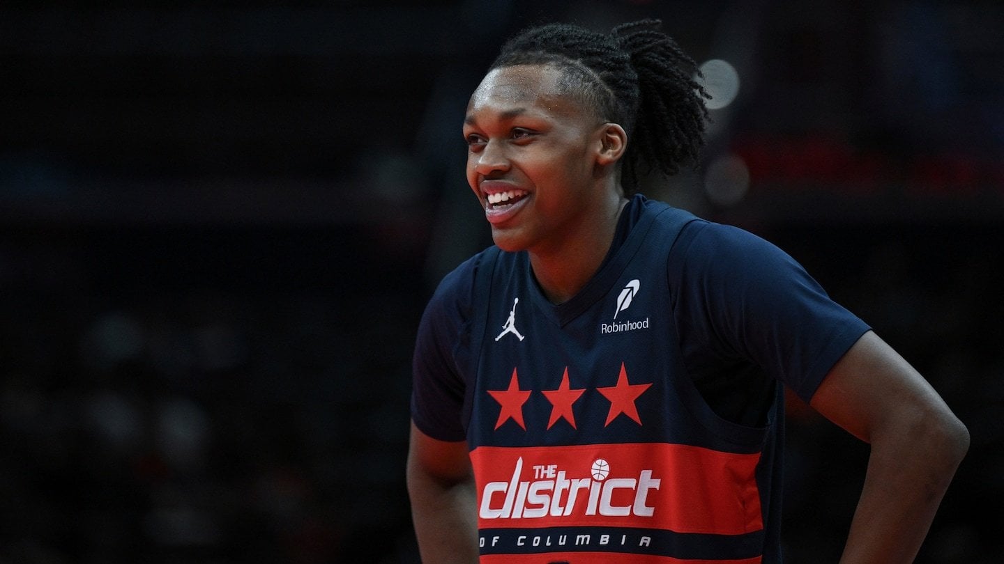 Rookie Bub Carrington is spreading joy during a difficult Wizards season