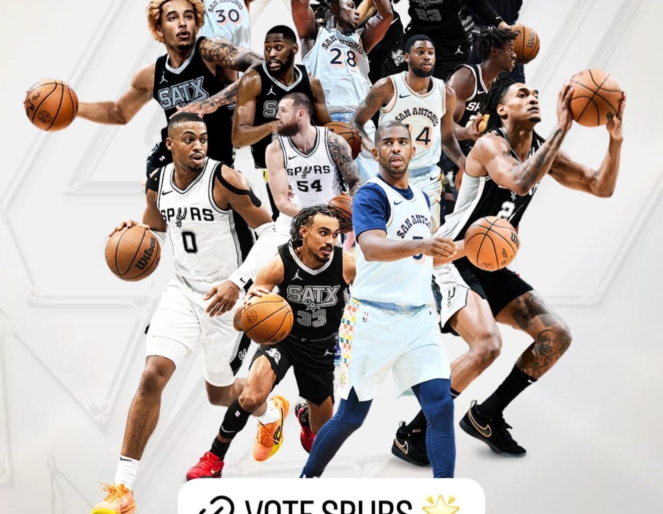 I saw some people on here say that the Spurs never post about All-Star voting. They posted this today on their IG story