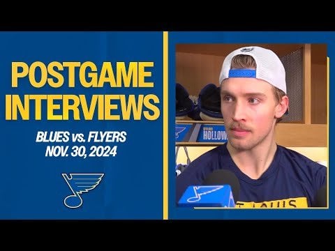 Holloway: "[Binnington] was incredible. He's been giving us a chance to win all year. Sometimes I feel bad for him, those are the kind of games you have to win for him... That one save in the second was probably the best save I've ever seen."