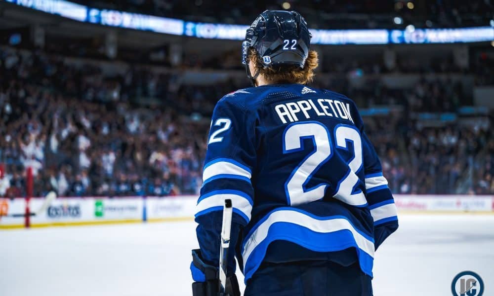 Jets head coach Scott Arniel says Mason Appleton is out “week-to-week”