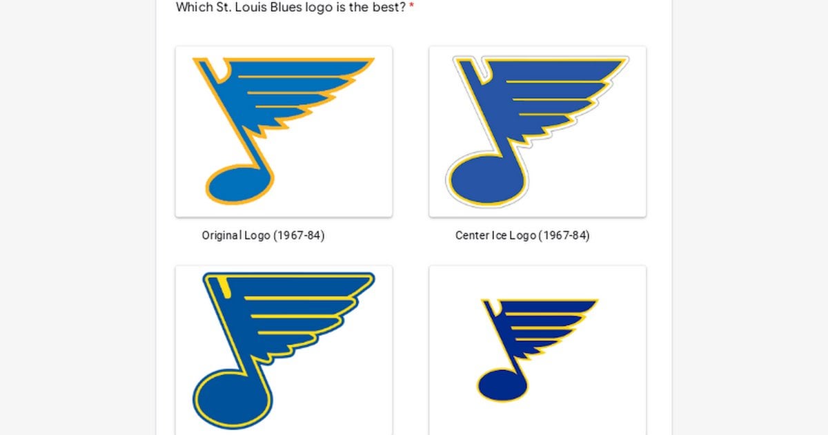 Which Blues logo is the best of all time?