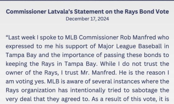 Latvala says he will change his vote! Bonds should pass 4-3.