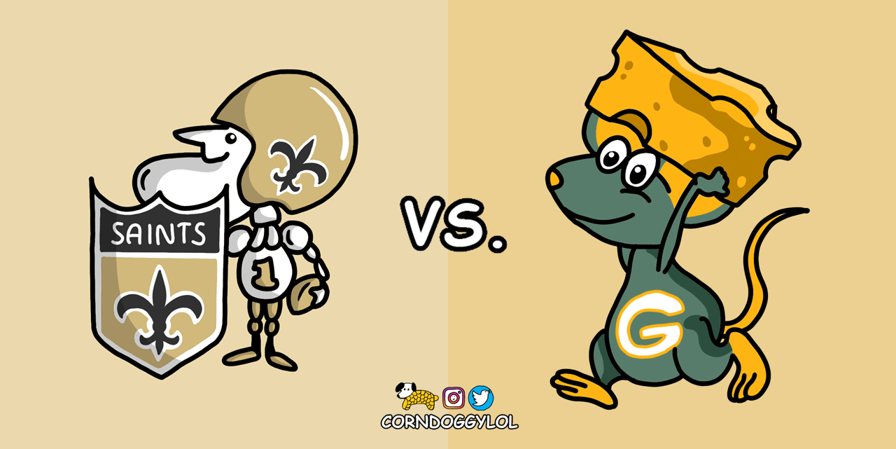 New Orleans Saints Week 16 MNF Matchup Doodle :)