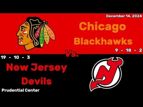 Chicago Blackhawks vs New Jersey Devils | December 14, 2024 | All Goals