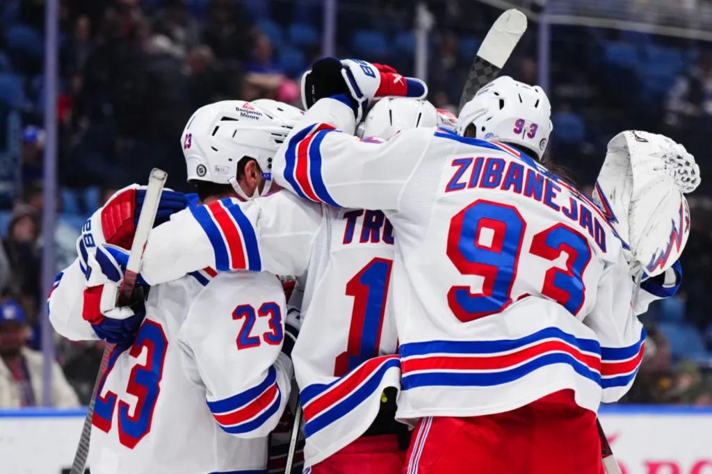 Struggling Rangers pick up much-needed win over lowly Sabres