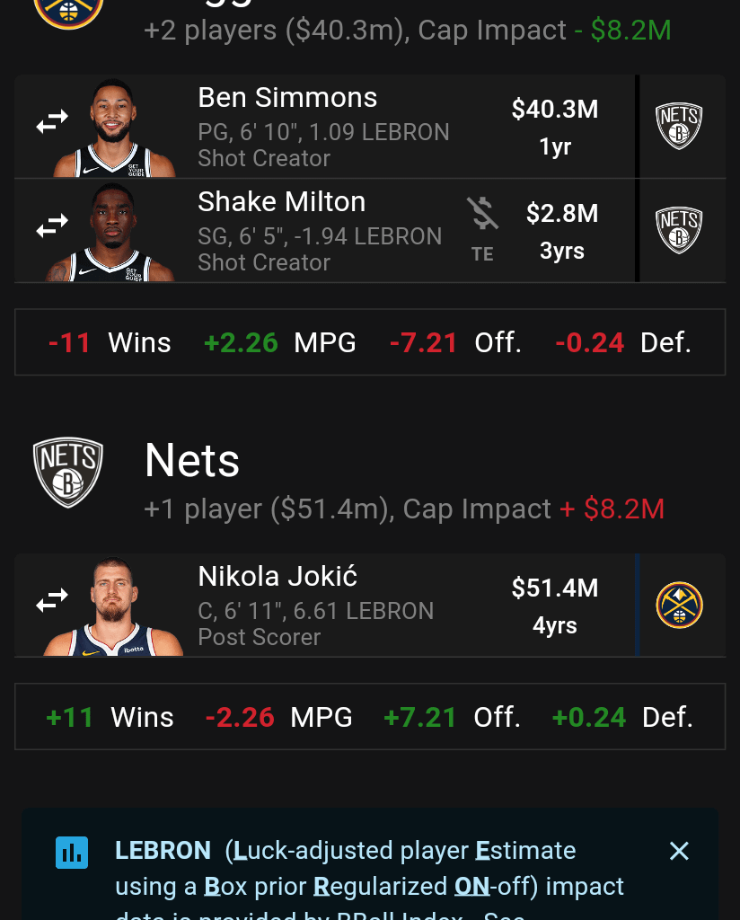 Thoughts on this trade?