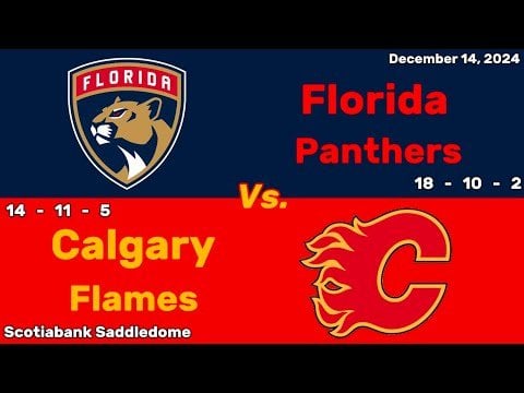 Florida Panthers vs Calgary Flames | December 14, 2024 | All Goals