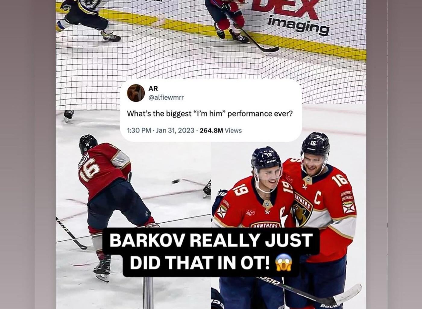 A rare Matthew Tkachuk IG story and it’s him complimenting Barky