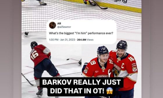 A rare Matthew Tkachuk IG story and it’s him complimenting Barky