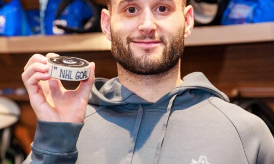 Max Sasson’s First NHL Goal Puck