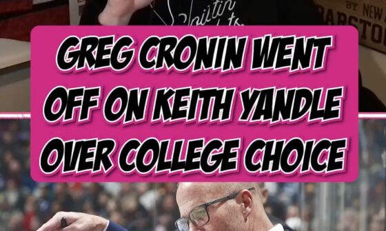 Quick Keith Yandle story about Cronin