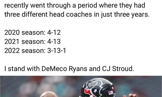 Demeco & Nick will fix our offensive issues in the offseason. I see a lot of doom & gloom in this sub.  Look at the big picture y’all 🤘. Texan fan since 2002