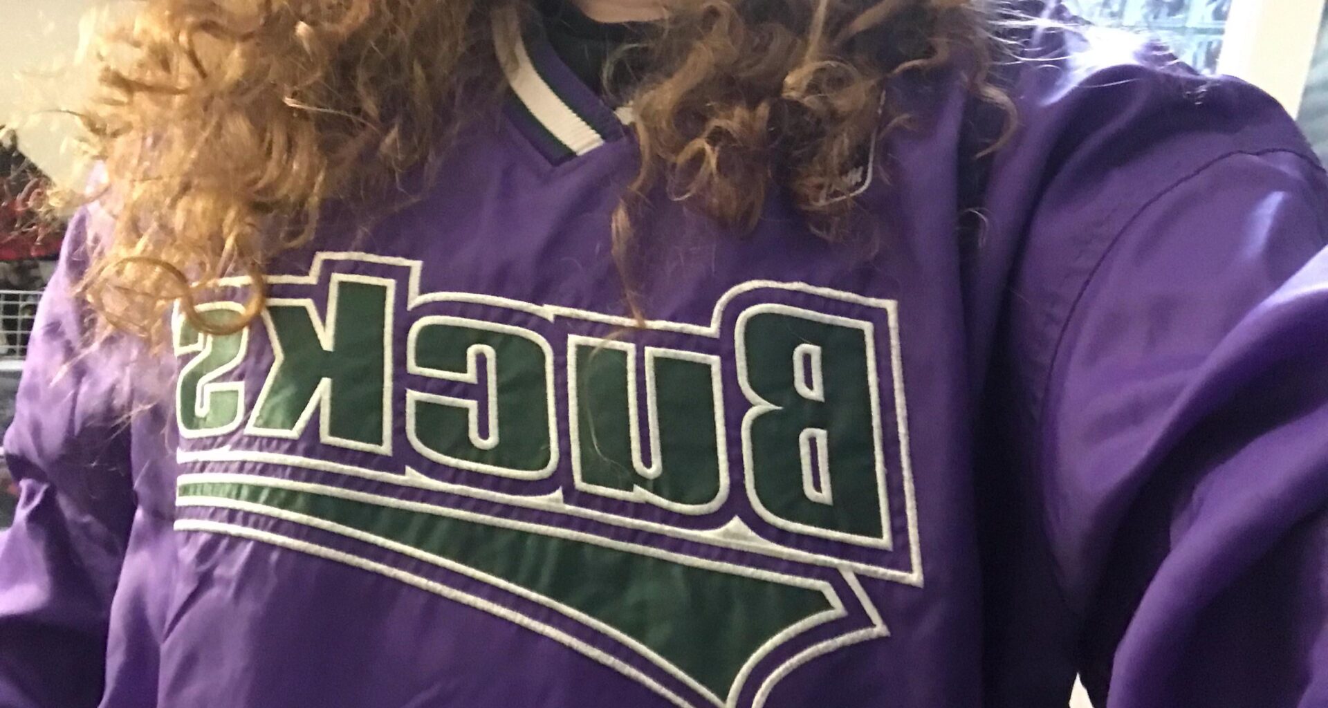 Best Friend found this Classic Purple Starter jacket for me. Lets go Bucks!