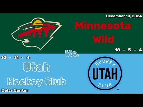 Minnesota Wild vs Utah Hockey Club | December 10, 2024 | All Goals