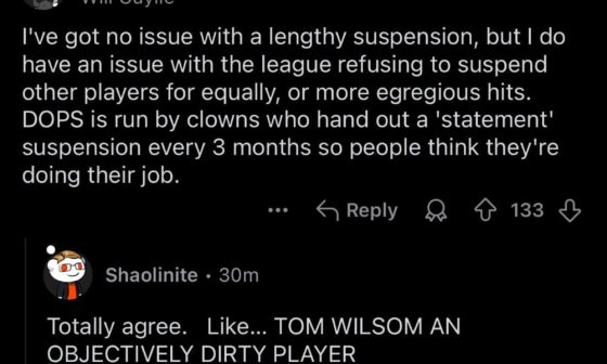 Tom Wilson still living rent free