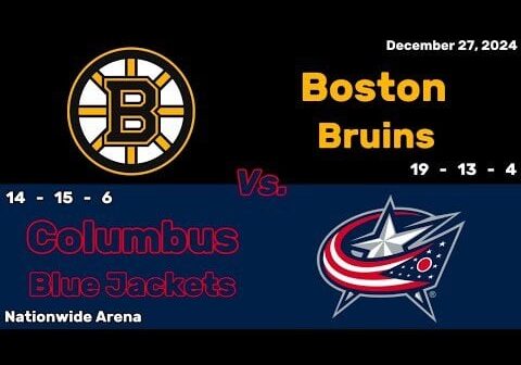 Boston Bruins vs Columbus Blue Jackets | December 27, 2024 | All Goals