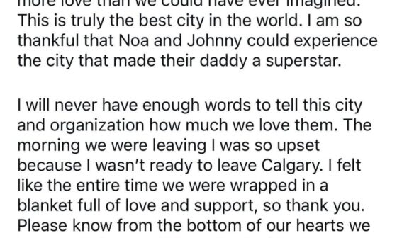 A message from Johnny’s sister, Katie Gaudreau 🥹❤️