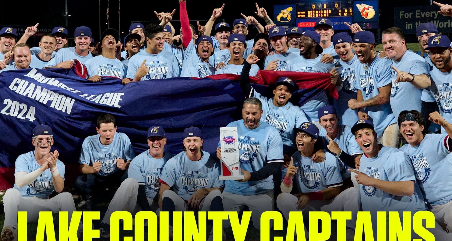 Baseball America named the Lake County Captains MILB Team of the Year