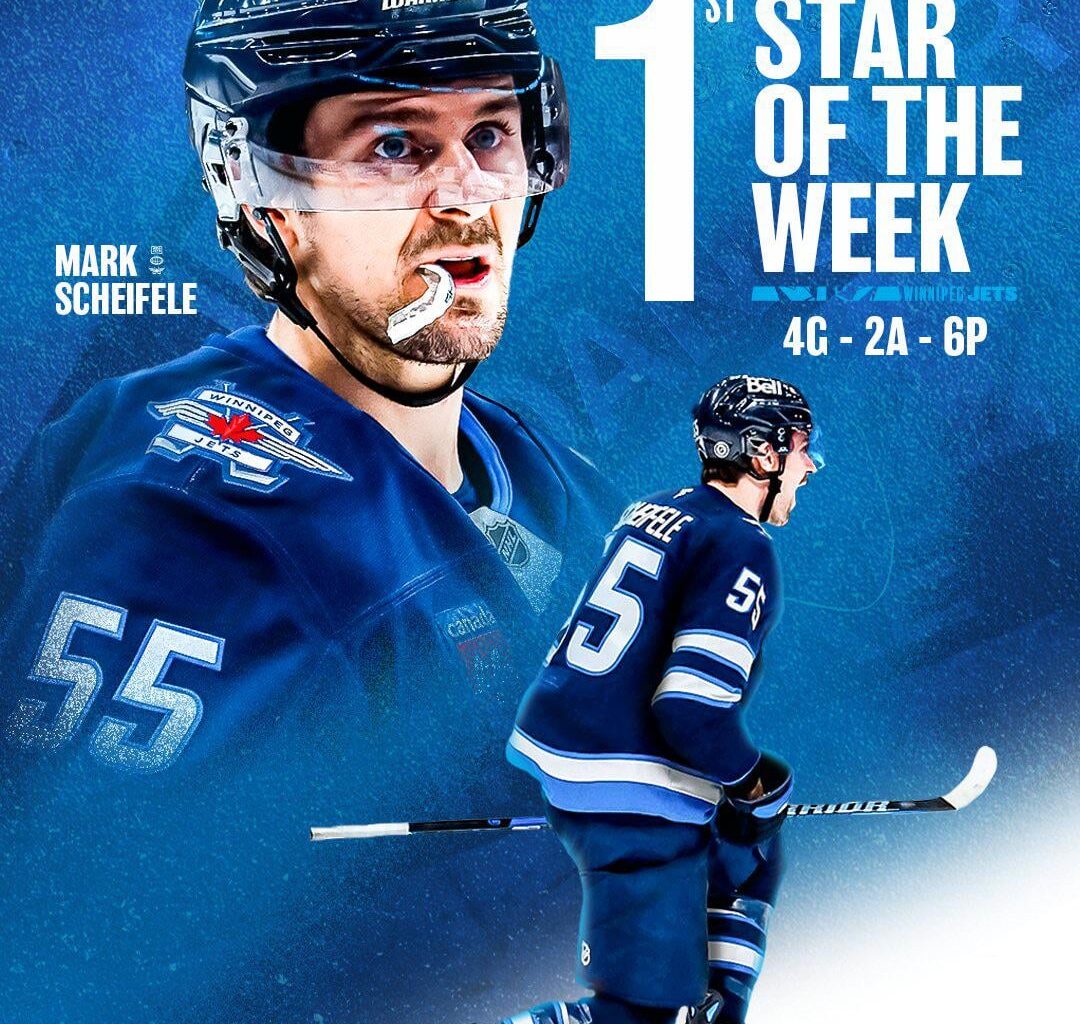 Mark Scheifele has been named the NHL’s 1st star of the week!