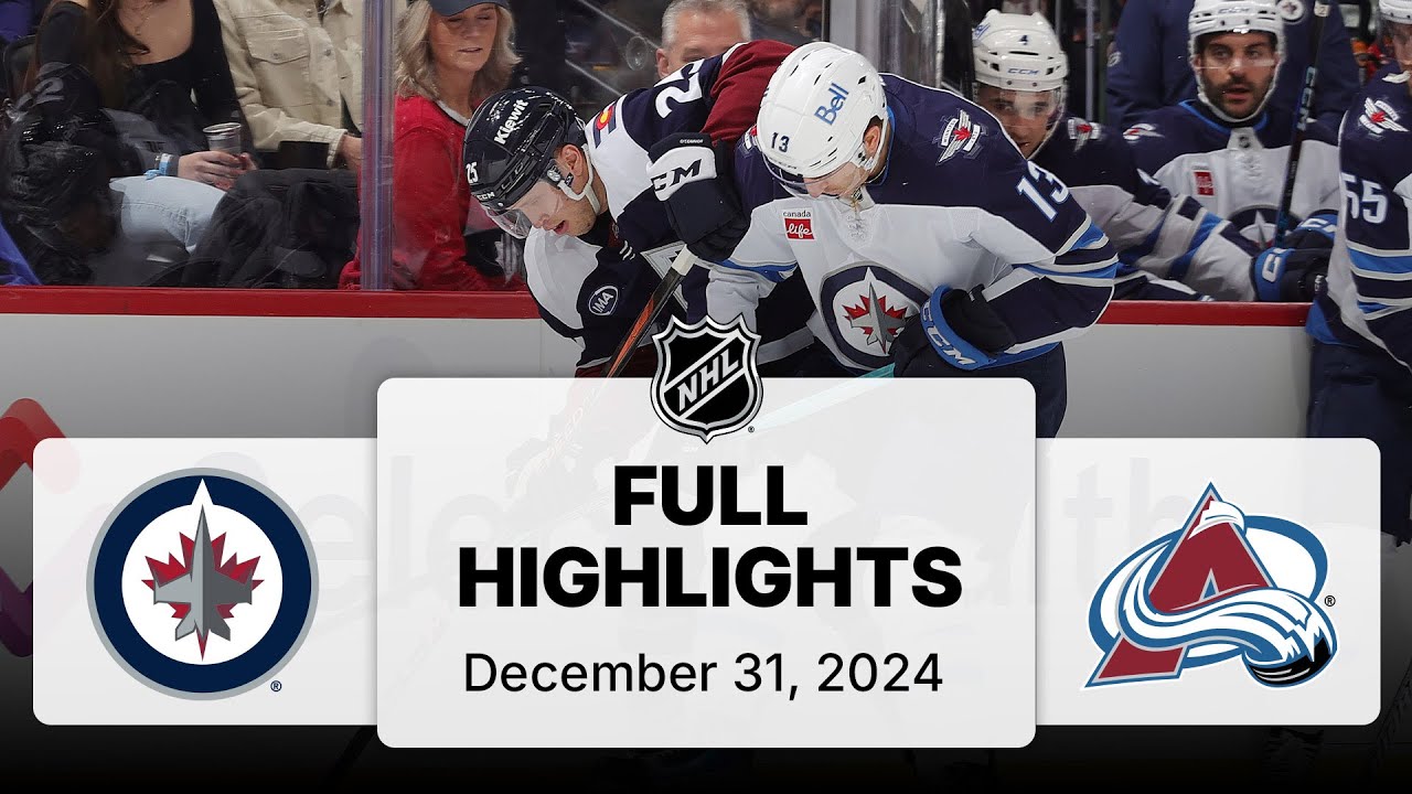 NHL Highlights | Jets vs. Avalanche | December 31, 2025